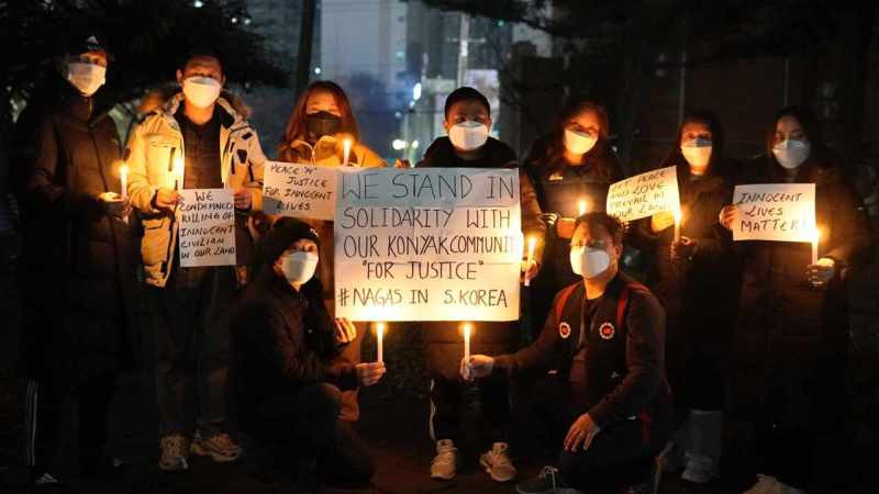 Nagas in South Korea, in Solidarity and support for the innocent lives.